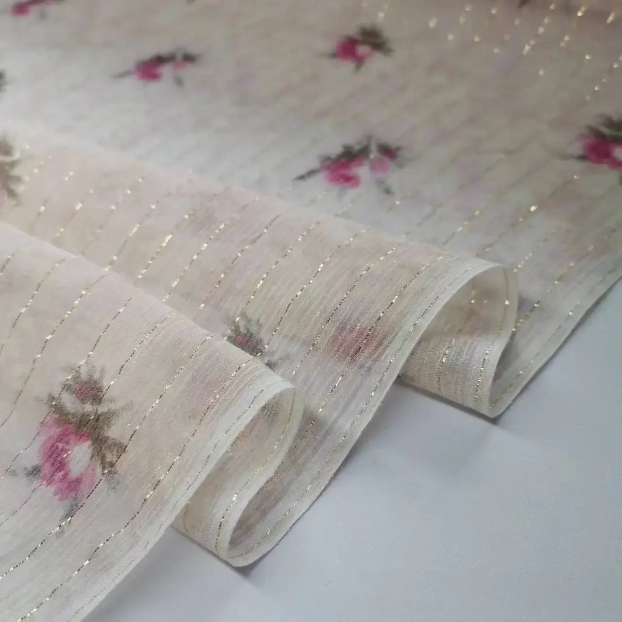 Floral Silk Fabric