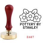 Custom Pottery Stamp for Clay Logo Design Personalized Customized Stamp