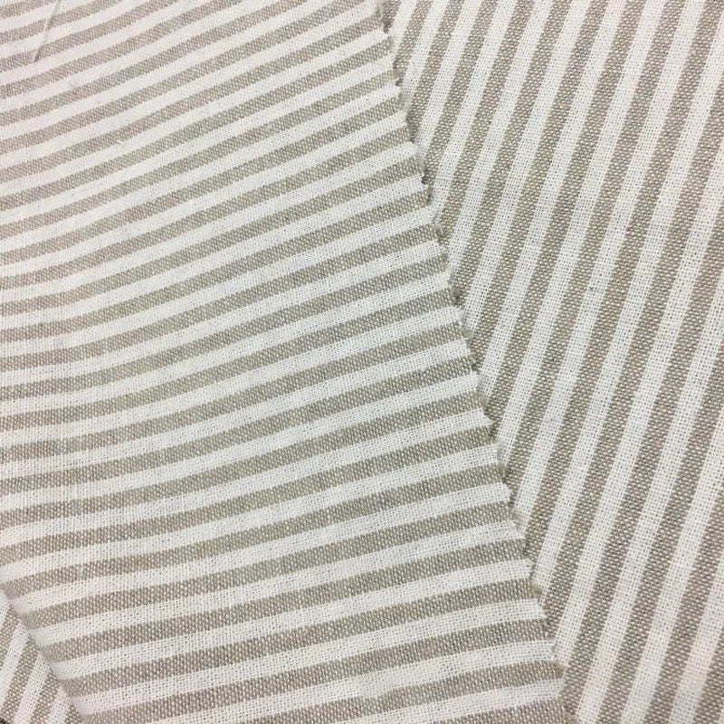 High Quality Yarn-dyed Fabric Striped Cotton Linen Fabric