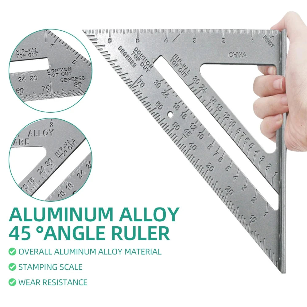 7" British Tripod Aluminum Angle Protractor