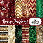 Christmas Scrapbook Paper Pad 12 Sheets 6x6