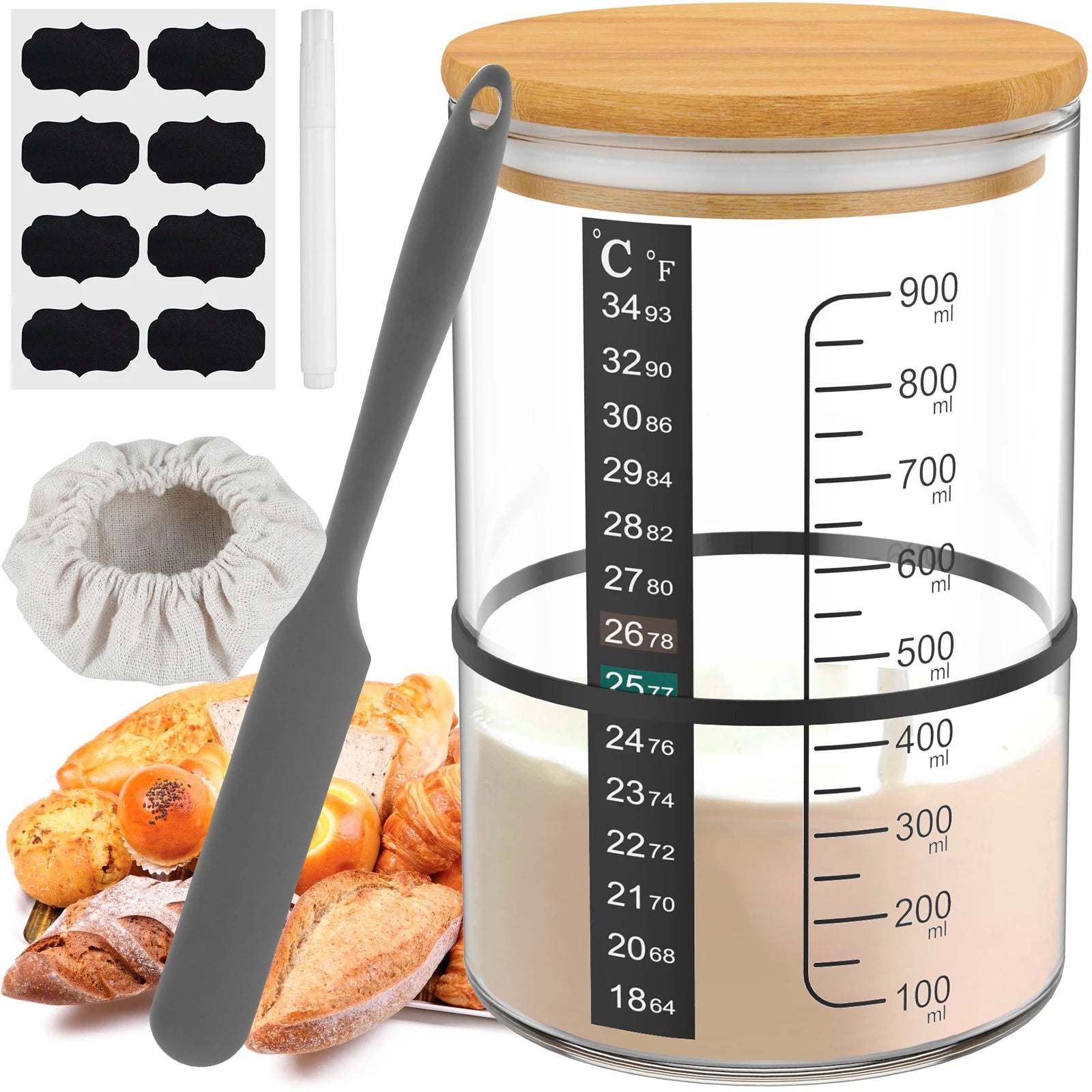 Sourdough Starter Jar Kit