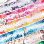 Mr Paper 3rolls Watercolour Patterns Series Seamless Aquascape Tape