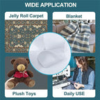 3 Roll Jelly Roll Batting Strip 2 1/2 Inch Cotton Blend Fleece