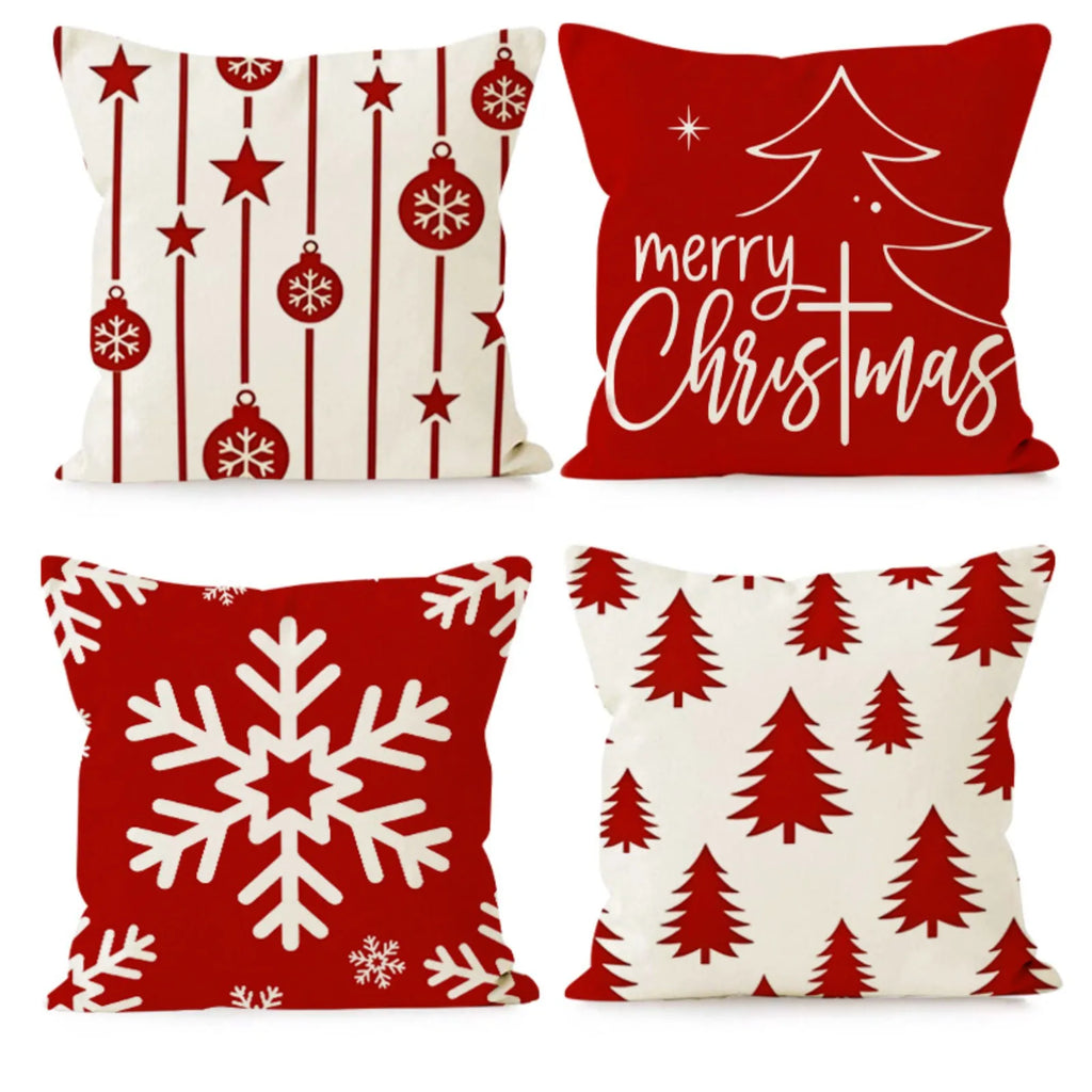Farmhouse Christmas Pillow Cover