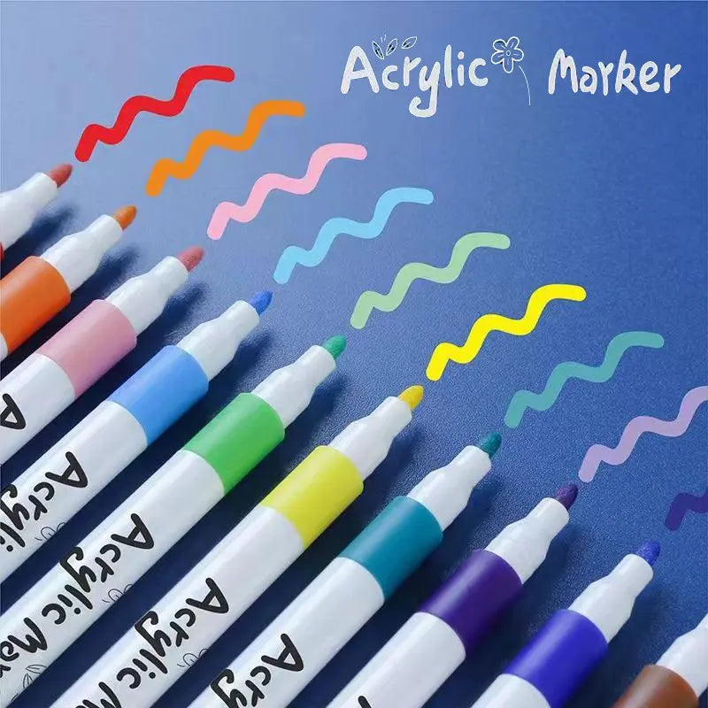 12/24/36/60 Color Set Acrylic Paint Art Marker Pen