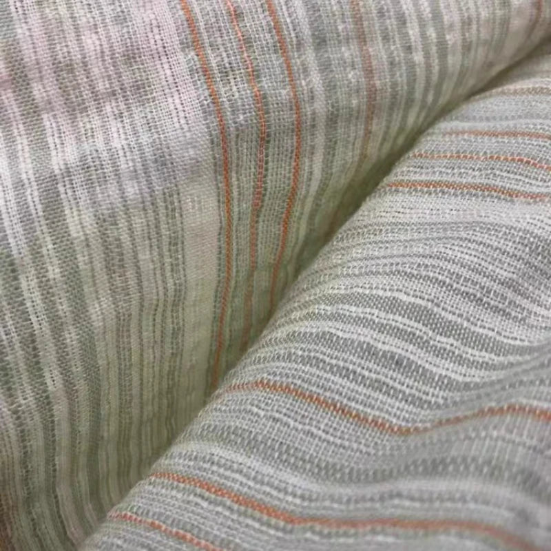 Colorful Striped Linen Fabric