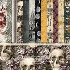 24 Sheets Colorful Style Floral Scrapbook Background Paper