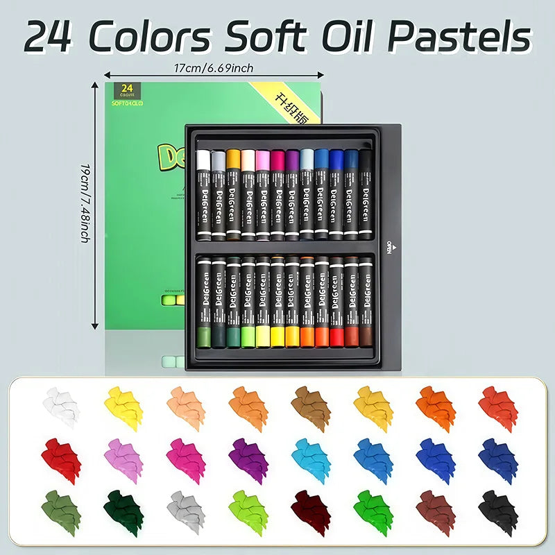 Artists Oil Pastels Set of 48/36/24/12Colors