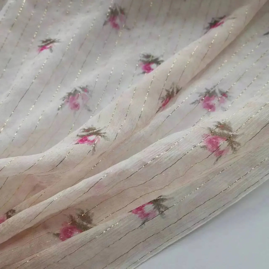 Floral Silk Fabric