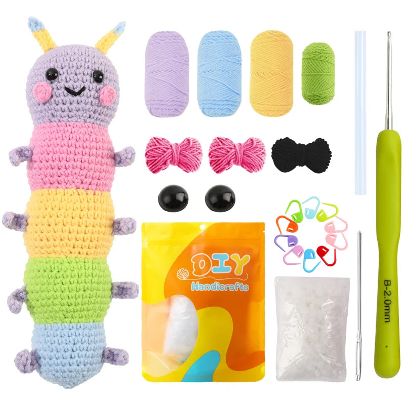 Crochet Animal Caterpillar Kit