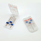 3Pcs/Set Double Needles Size 2/3/4mm And Wrinkled 9 Grooves Sewing Presser Foot