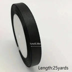 black ribbon 1-5cm wide