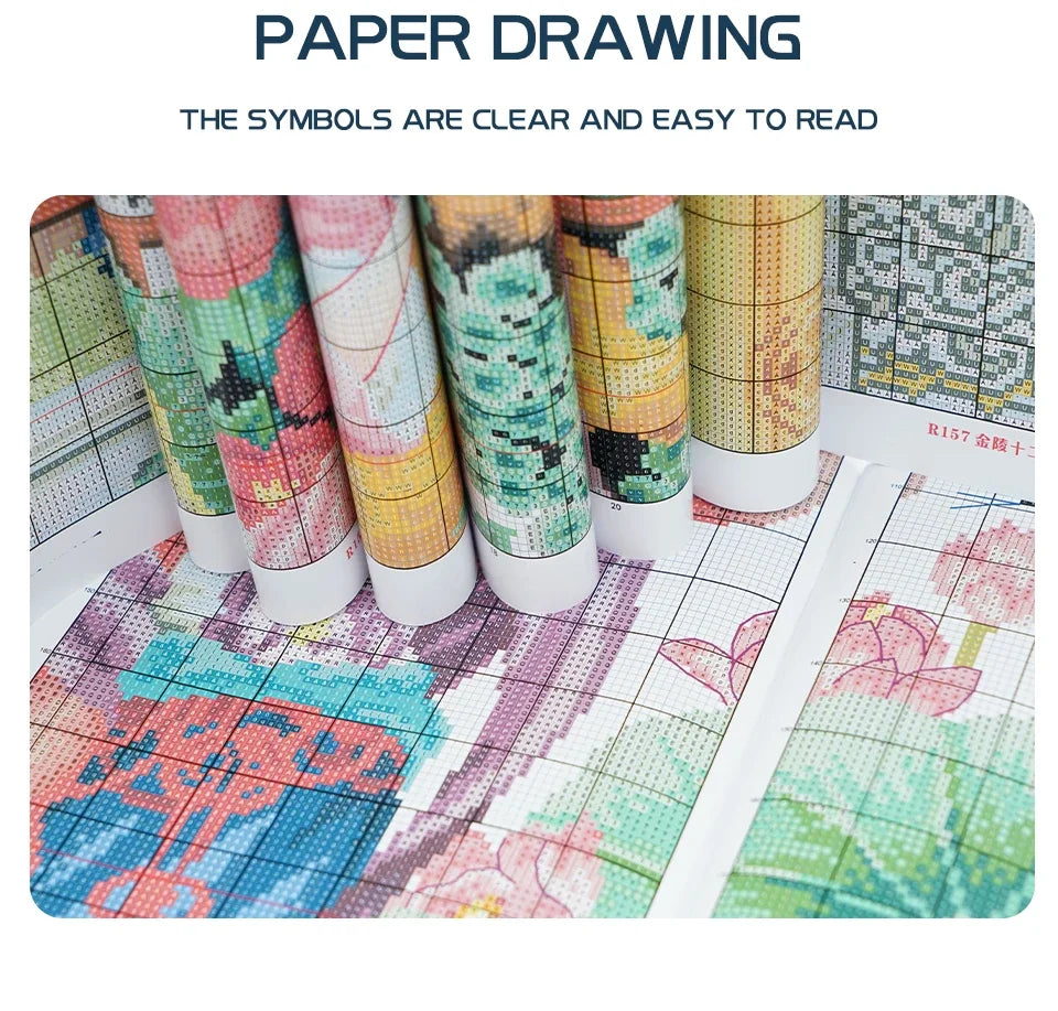 Joy Sunday Pre-printed Cross Stitch Kit