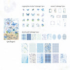 100pcs/set Mixed Material Pack Flower Lace Handbook