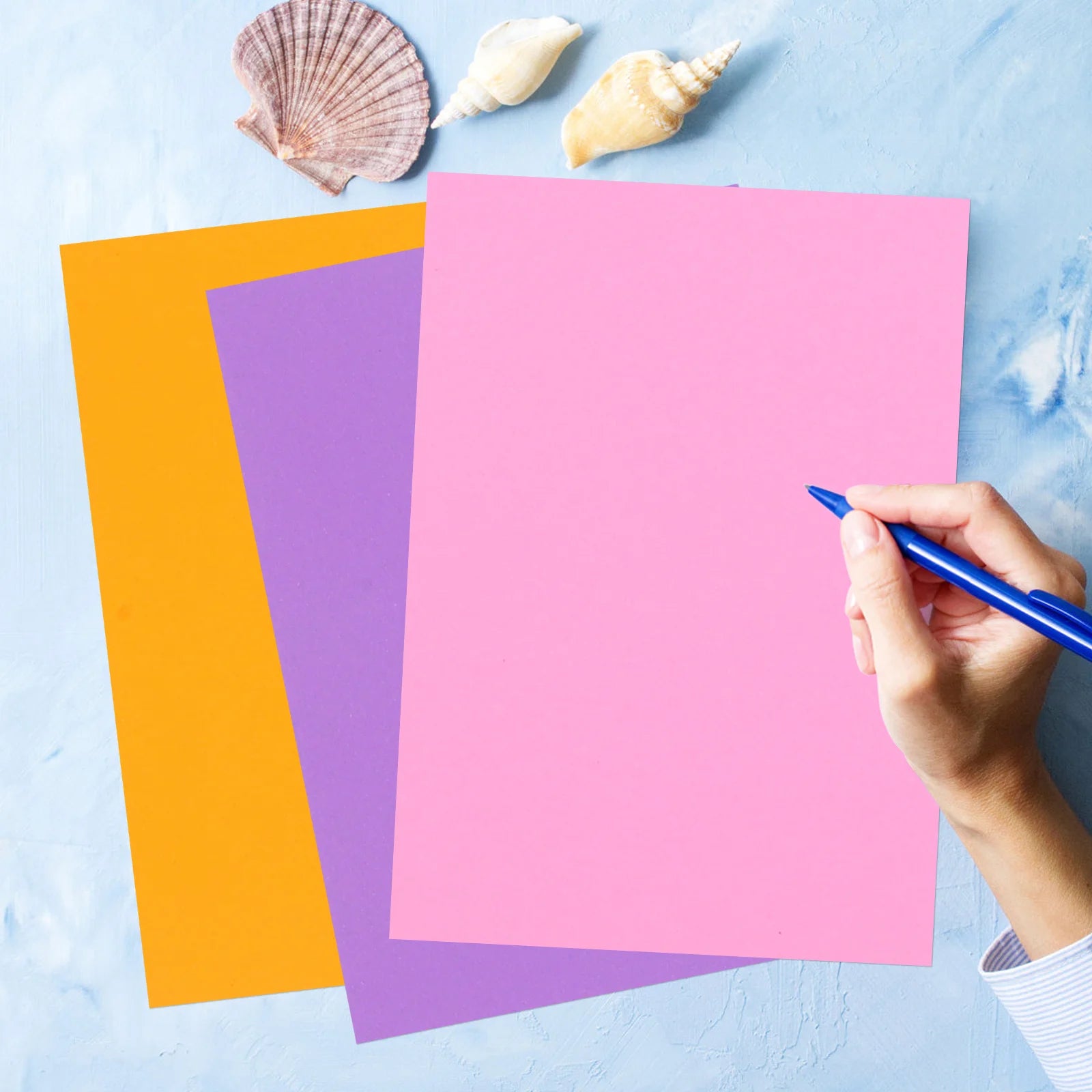 100Pcs Colored Paper Scrapbooking Card Stock