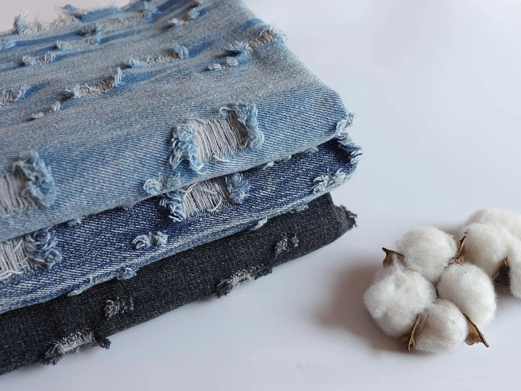 Water Washed Pure Cotton Denim Fabric