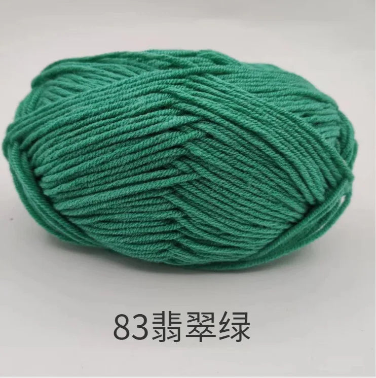40-50g/Set 4ply Milk Cotton(80%) Knitting Yarn