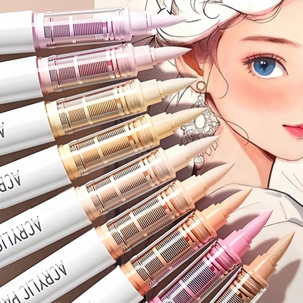 Acrylic Brush Markers Set