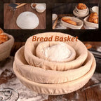 Round Woven Fermentation Basket with Liner