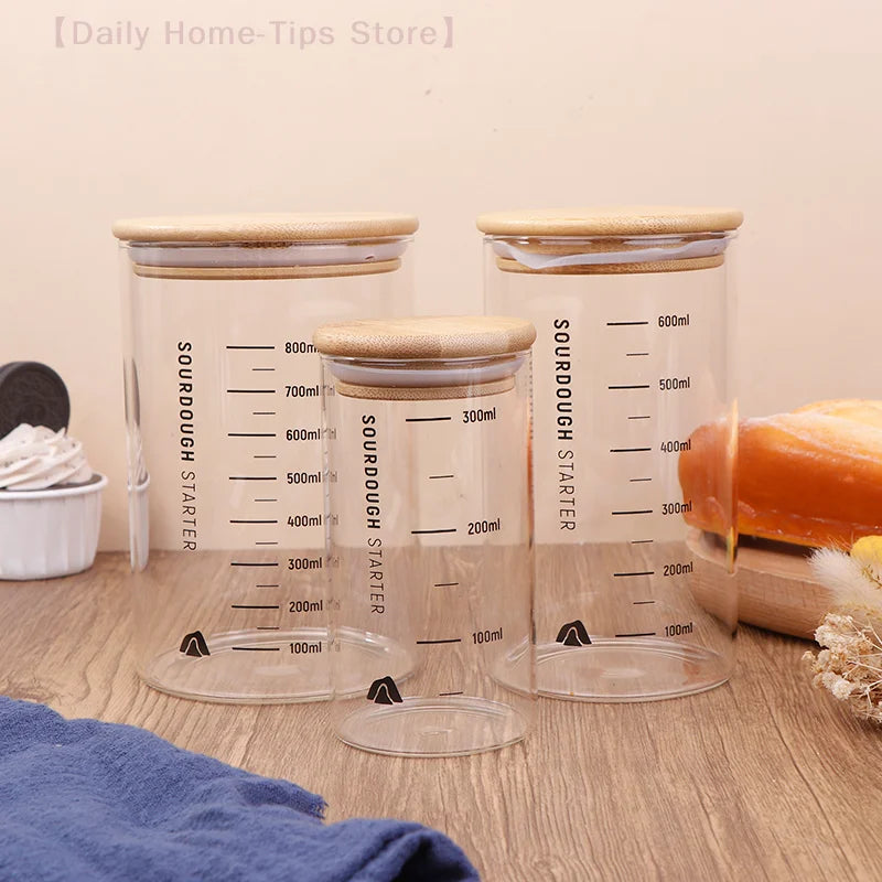 Sourdough Starter Fermentation Jar