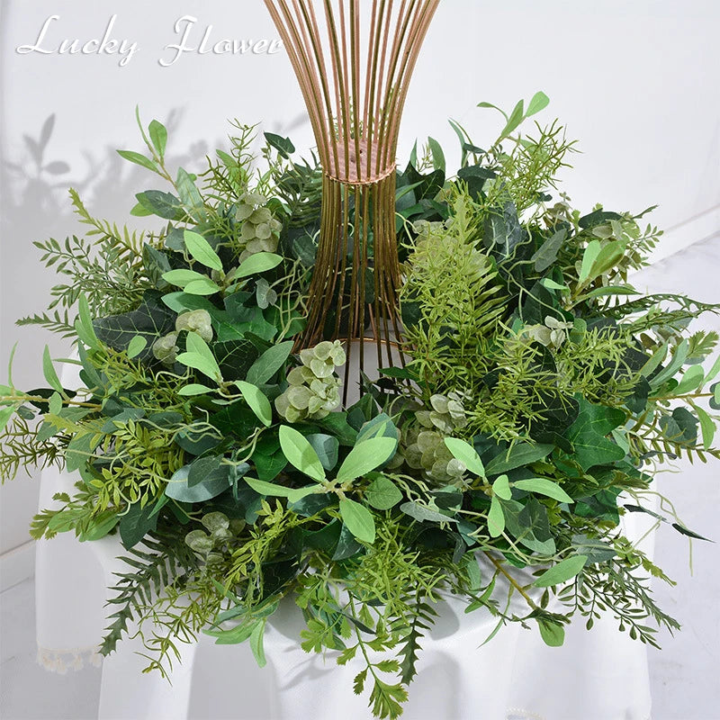 Artificial flowers Wreath Wedding Decoration Table Frame decor Floral Centerpiece Flower Backdrop Arrangement Flower Row