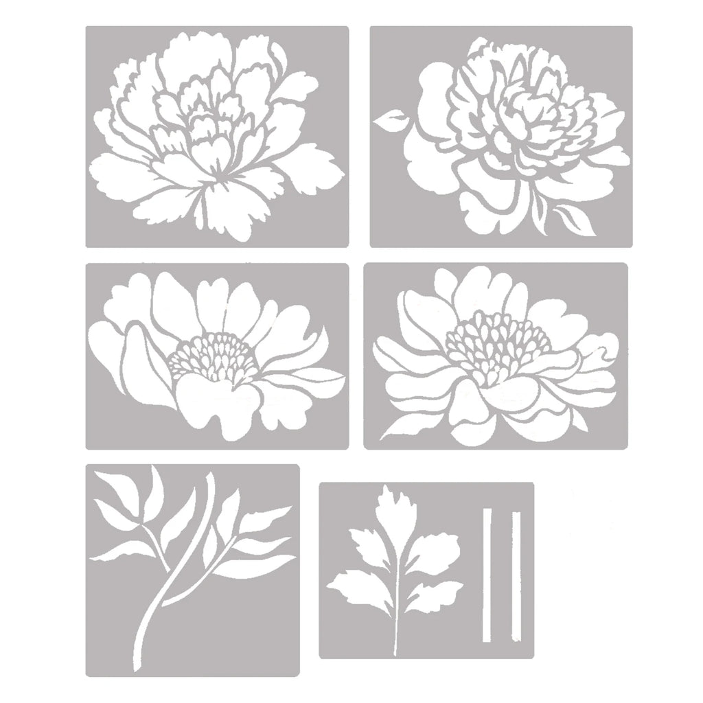 Garden Fence Large Flower Template