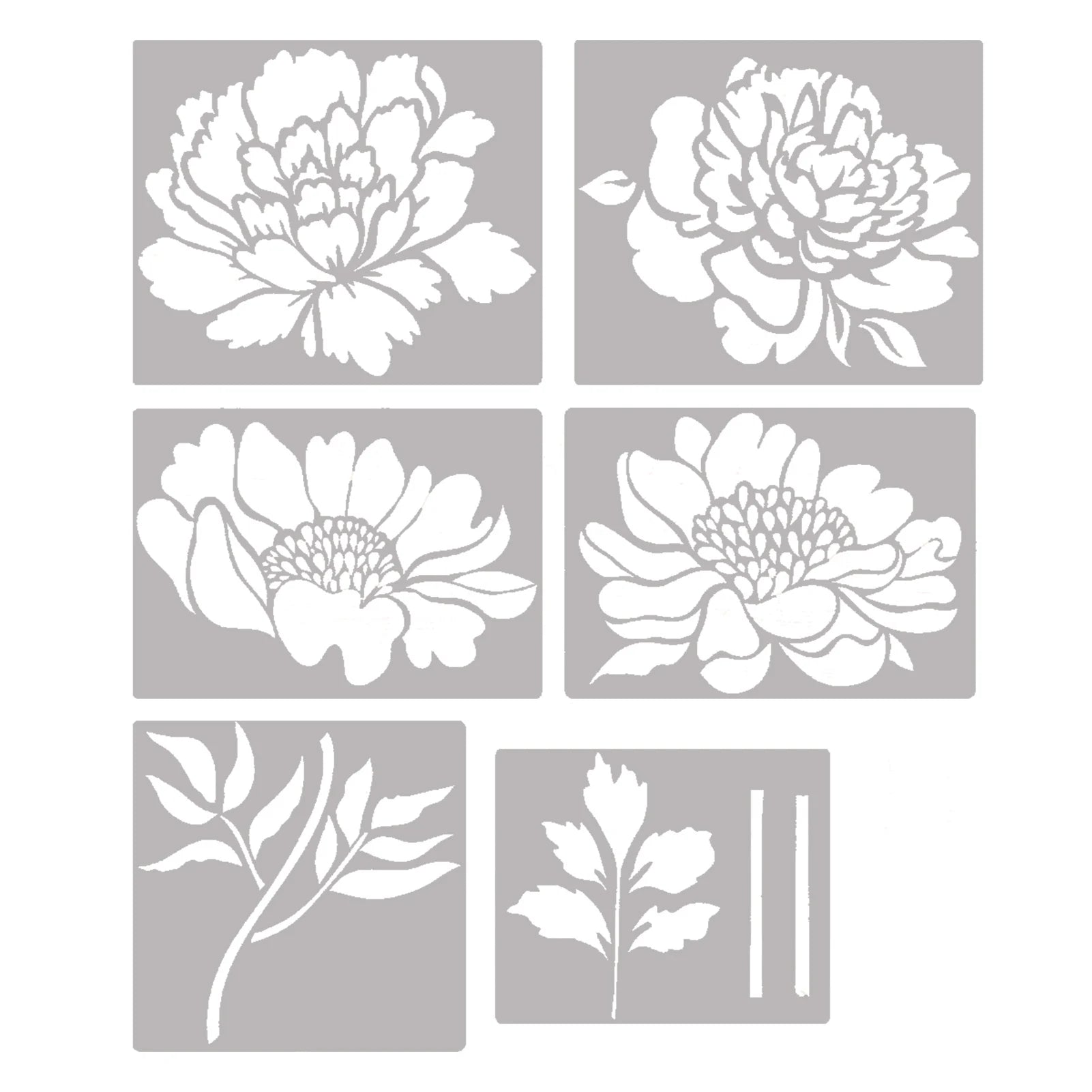 Garden Fence Large Flower Template