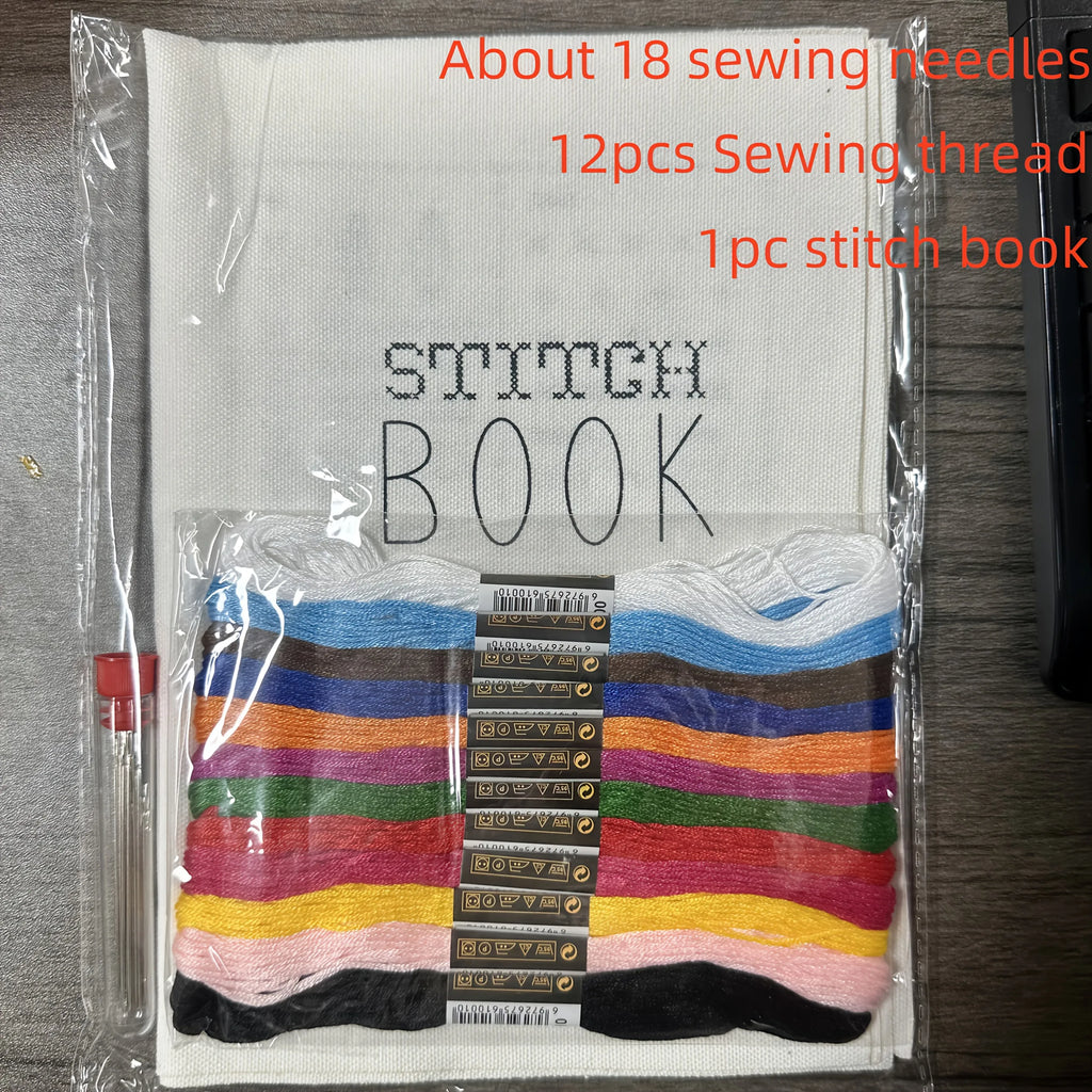 Sewing exercise book, embroidery needle, sewing thread, sewing book