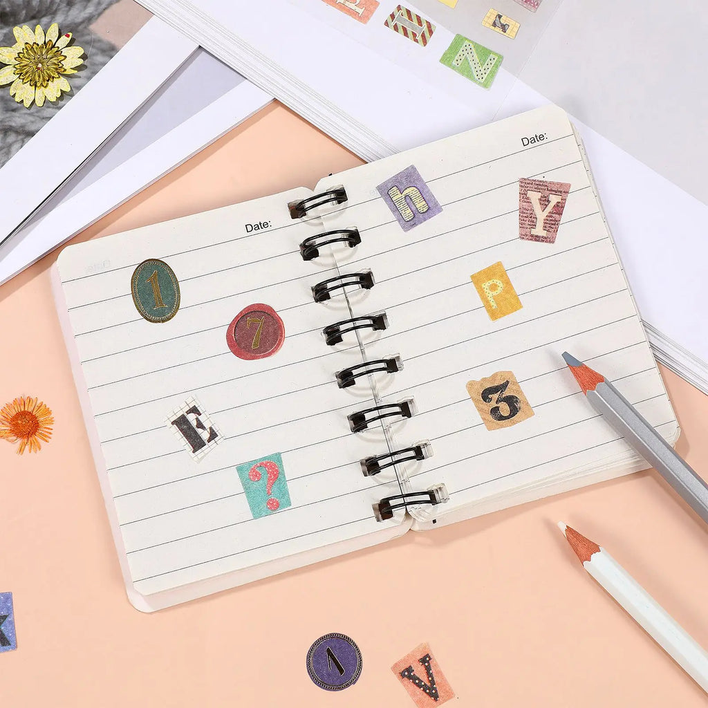 6 Sheet Stickers Graffiti Tape Adhesive Paper