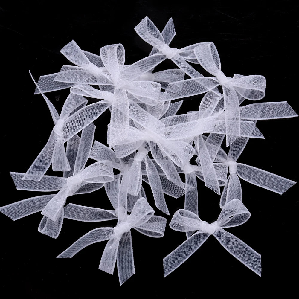 20pcs/lot Colorful Organza Mini Ribbon Bow