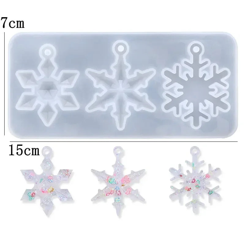 Silicone Snowflake Mold Handmade Jewelry Making