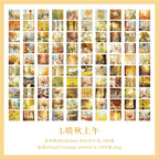 100 sheets/book, materials for seasonal scenery patterns