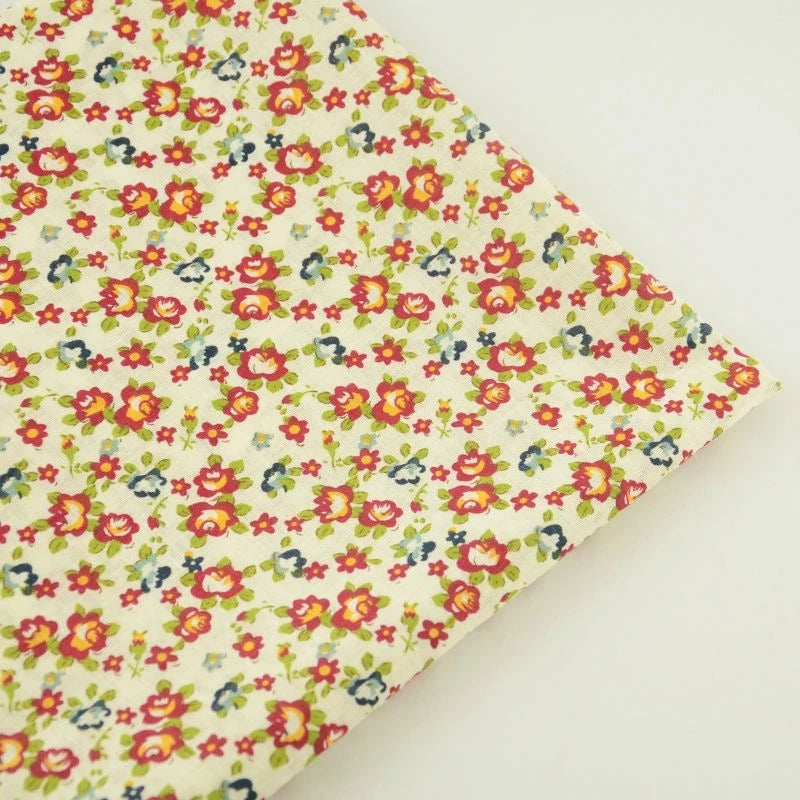Thin Classical Flowers Design 100% Cotton Fabric