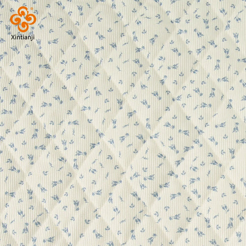 0.5m/1m/2m Vintage Floral Quilted Fabric