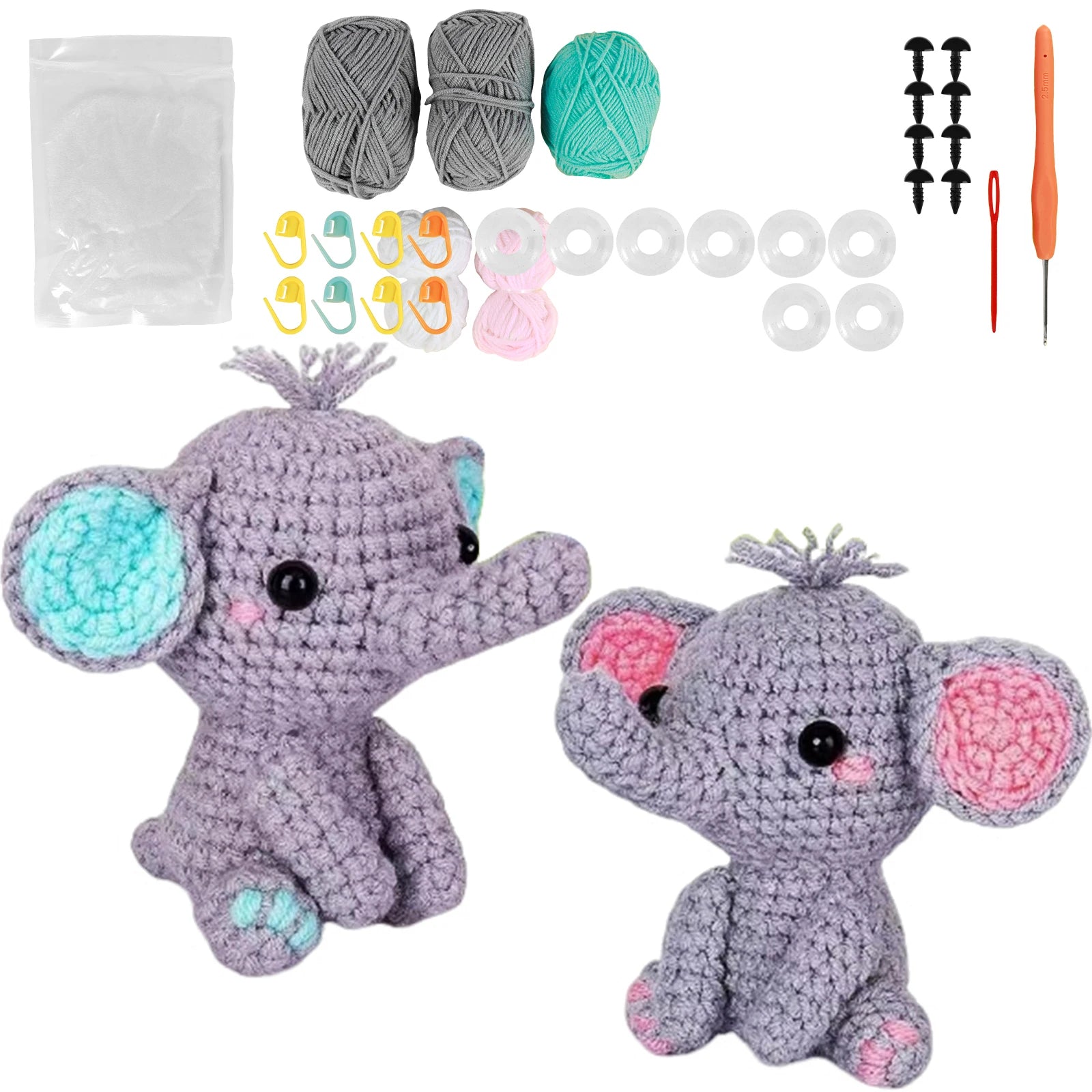 Crochet Kit Adorable Elephant