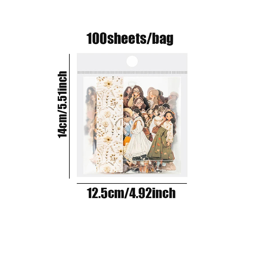 100pcs people like character theme