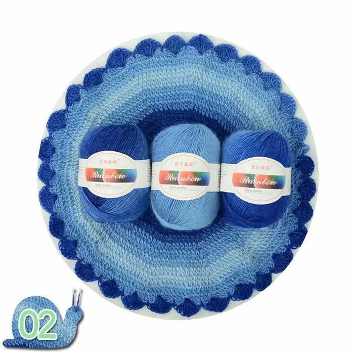 Dyed Rainbow Wool Yarn