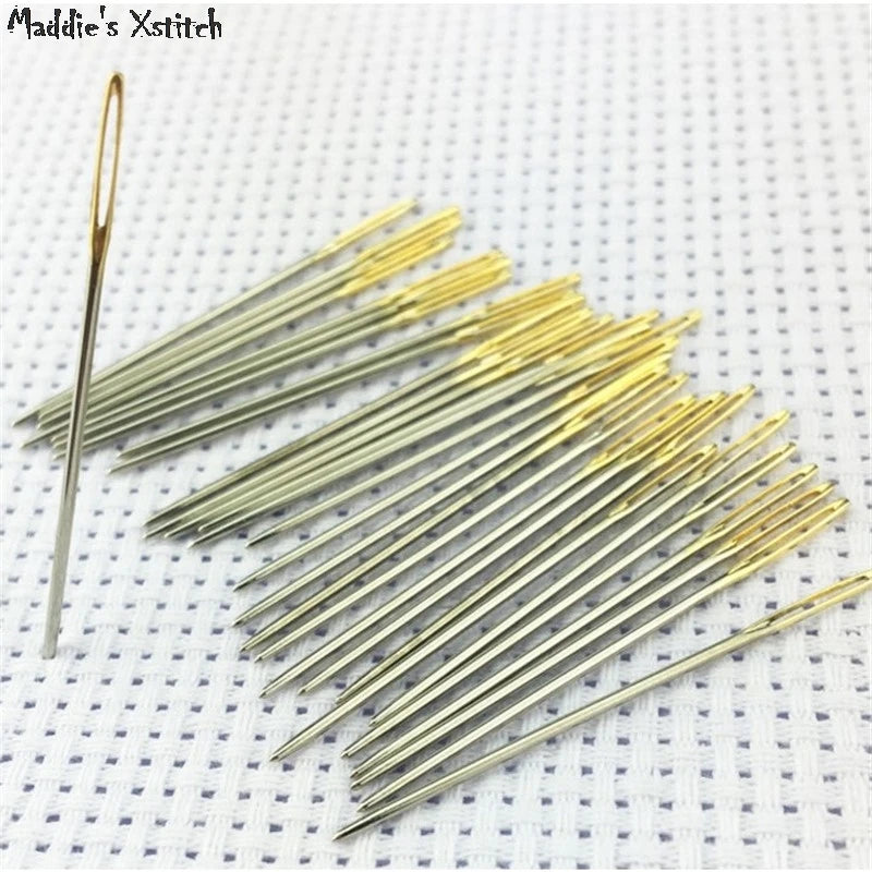 Cross stitch threads fabric set