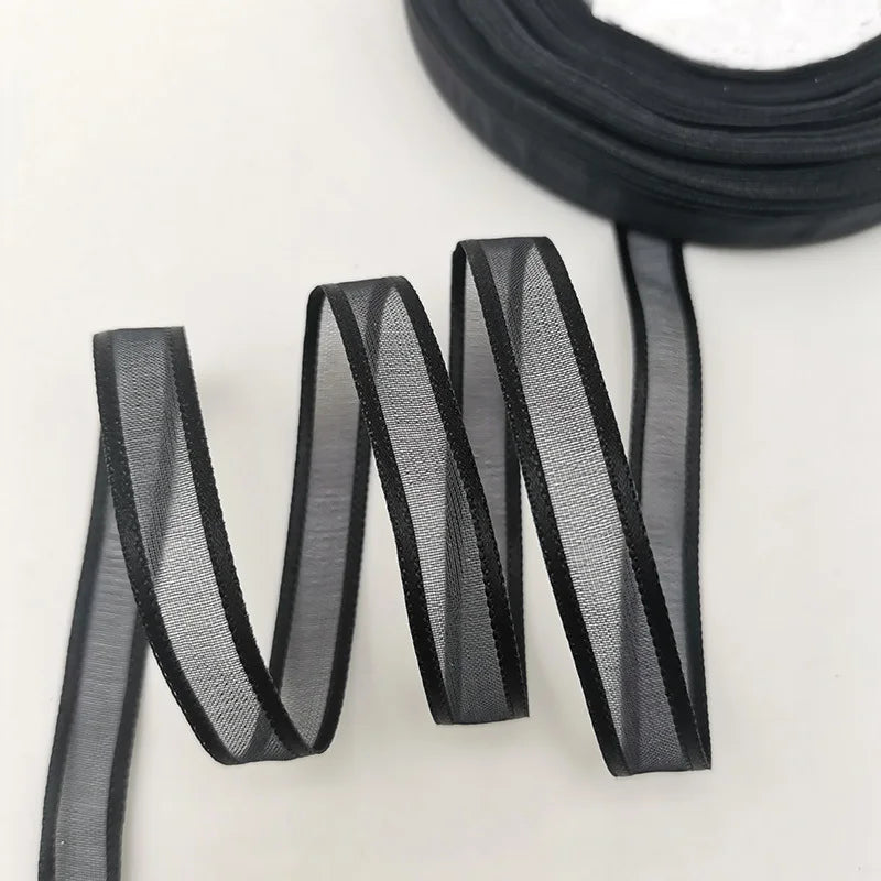 (50 Yards/roll) 3/8'' (10mm) Broadside Organza Ribbons