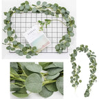 210cm Green Eucalyptus Flower Wreath