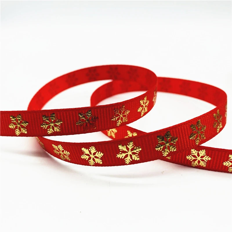 5yards/Lot 10mm Christmas Ribbon