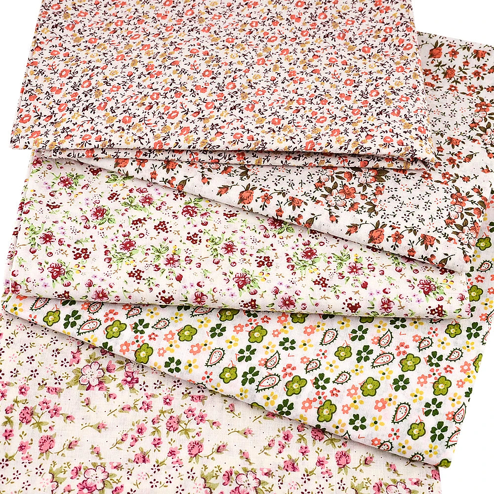 Thin Classical Flowers Design 100% Cotton Fabric
