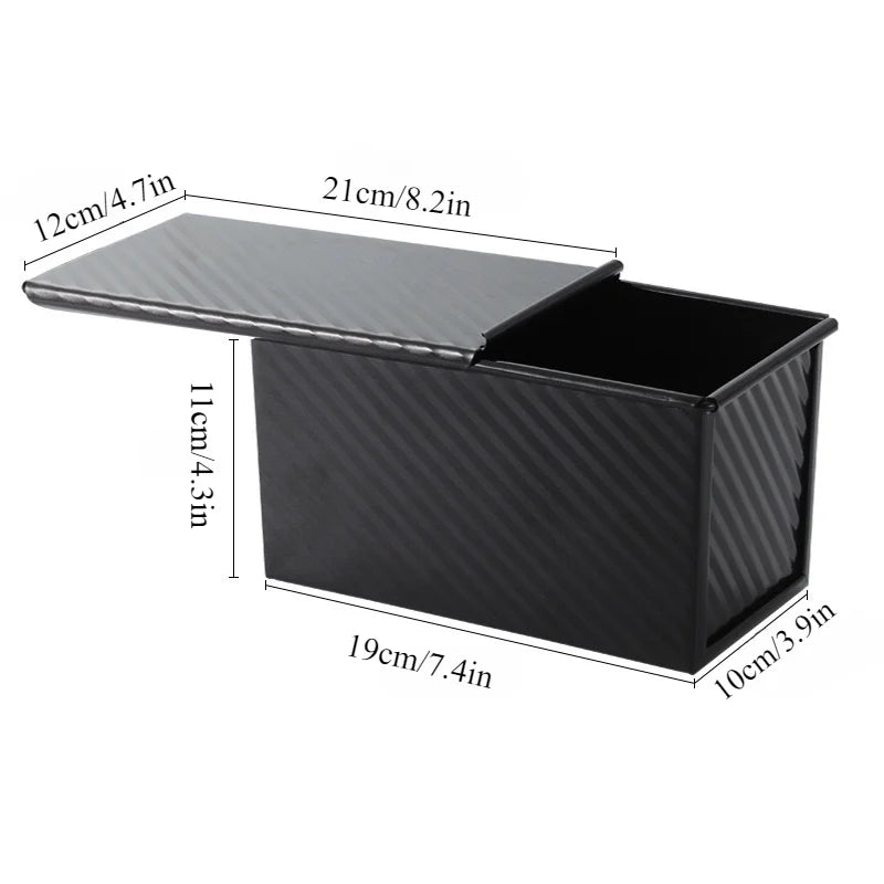 Rectangle  Loaf Pan with Sliding Lid for Sourdough Bread Making