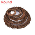 Artificial Wreath Wicker Vine Round/Heart Shape