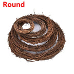 Artificial Wreath Wicker Vine Round/Heart Shape