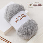 Faux Fur Yarn for Knitting