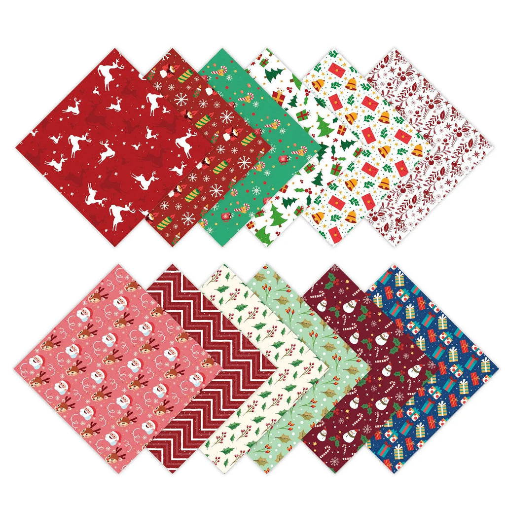 12 Sheet Merry Christmas Scrapbook Paper