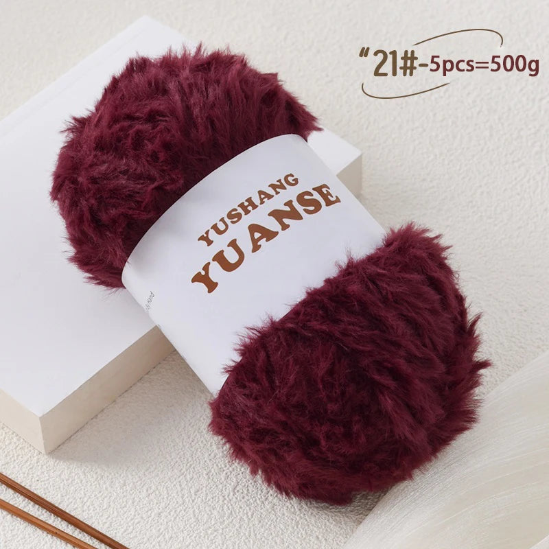 Faux Fur Yarn for Knitting