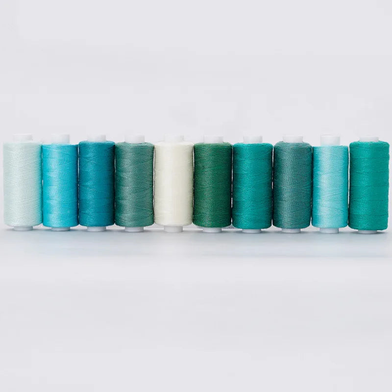 10 Rolls / Set Polyester 402 Sewing Thread